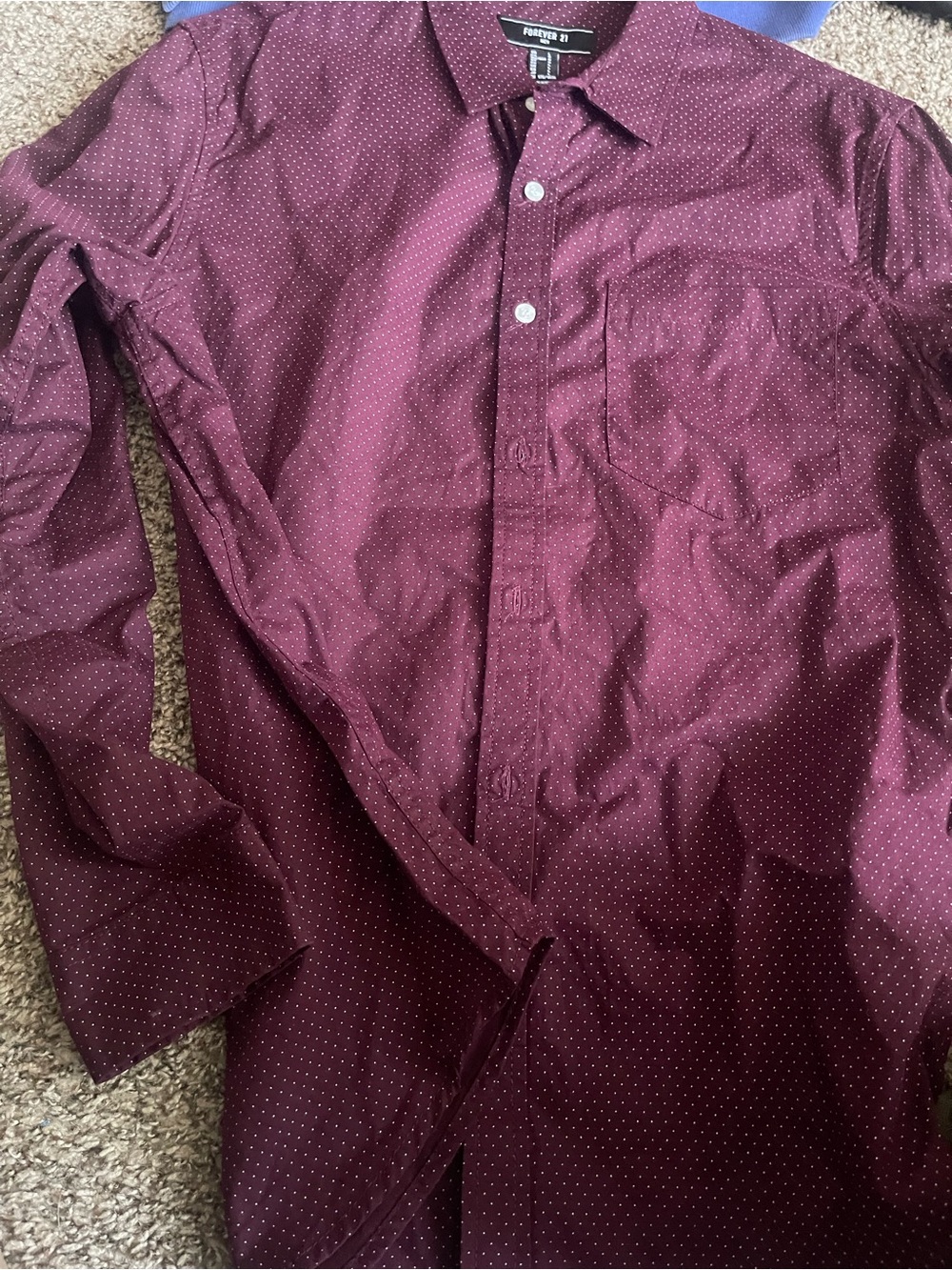 Men’s forever 21 long sleeve button up shirt